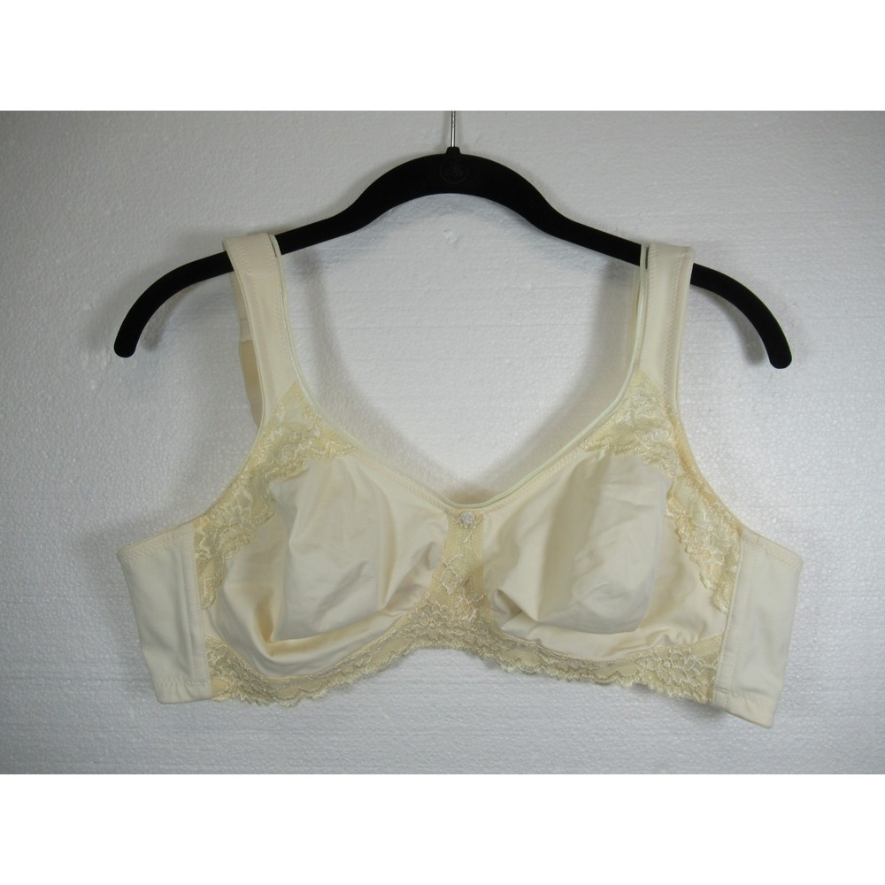 Anita Ricarda Unlined Satin & Lace Bra 40C Ivory Wireless 5466